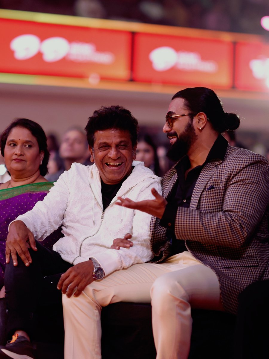 siima's tweet photo. Our very own Shivanna (@NimmaShivanna)! From a little dancing to a catch up with @SRIMURALIII, a few favourites from his evening at SIIMA.

#ShivaRajkumar #SriiMurali #Shivanna #SIIMA2026 #SIIMA https://t.co/kkISc50A8o