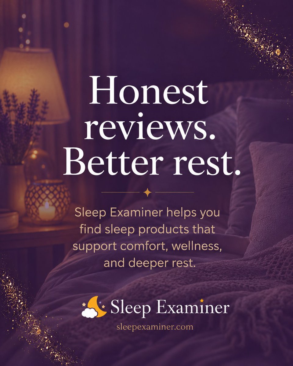 sleepexaminer's tweet photo. Honest reviews. Better rest.

Most sleep product marketing says everything is life-changing. We’d rather tell you what actually works.

Mattresses, pillows, and sleep accessories reviewed for comfort, wellness, and real rest.

https://t.co/0y6whCuahh

#MattressReviews #SleepTips https://t.co/sRJJBXPbQ5
