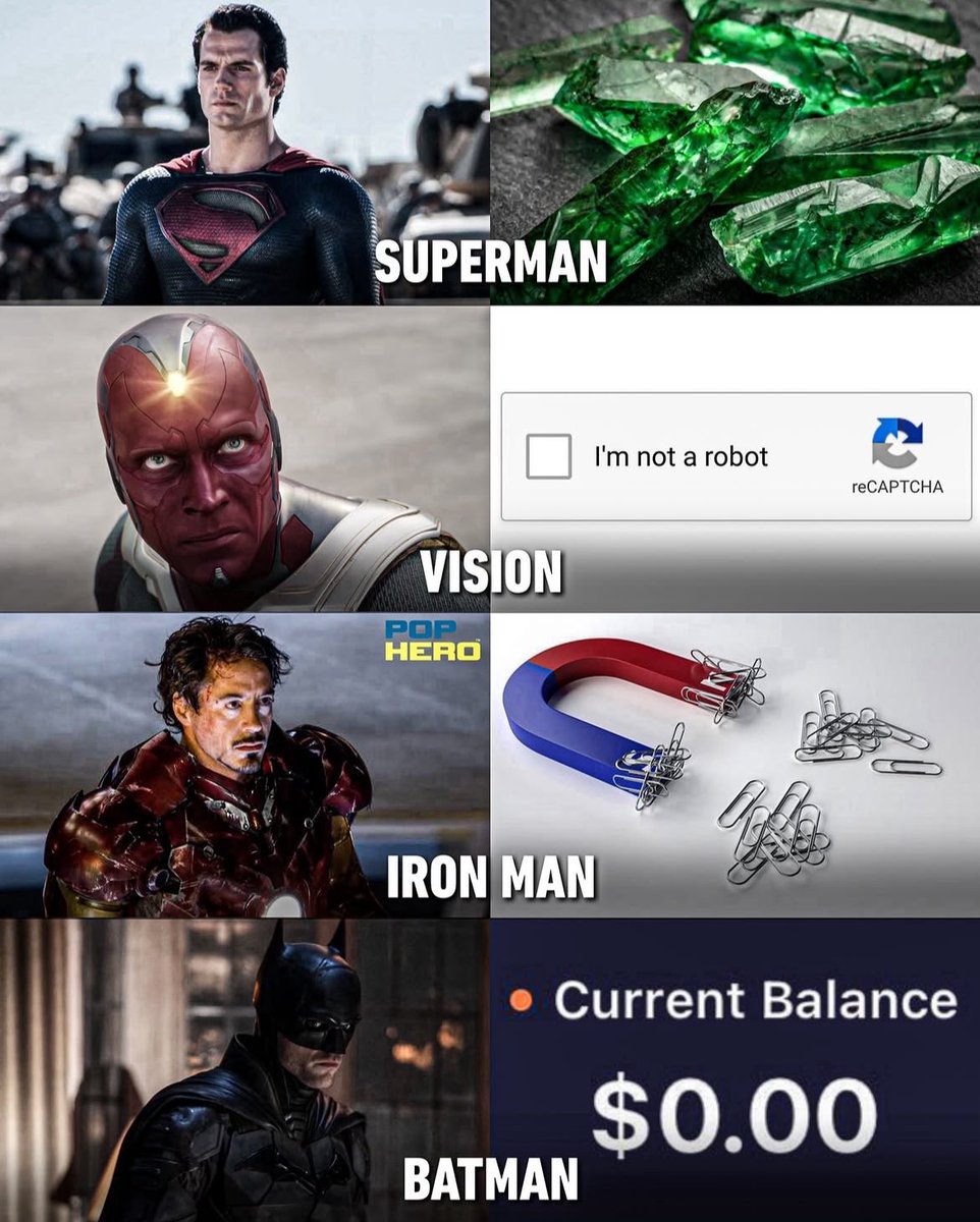 caty_komal's tweet photo. Weakness of superheroes: https://t.co/g76yQjlR0G