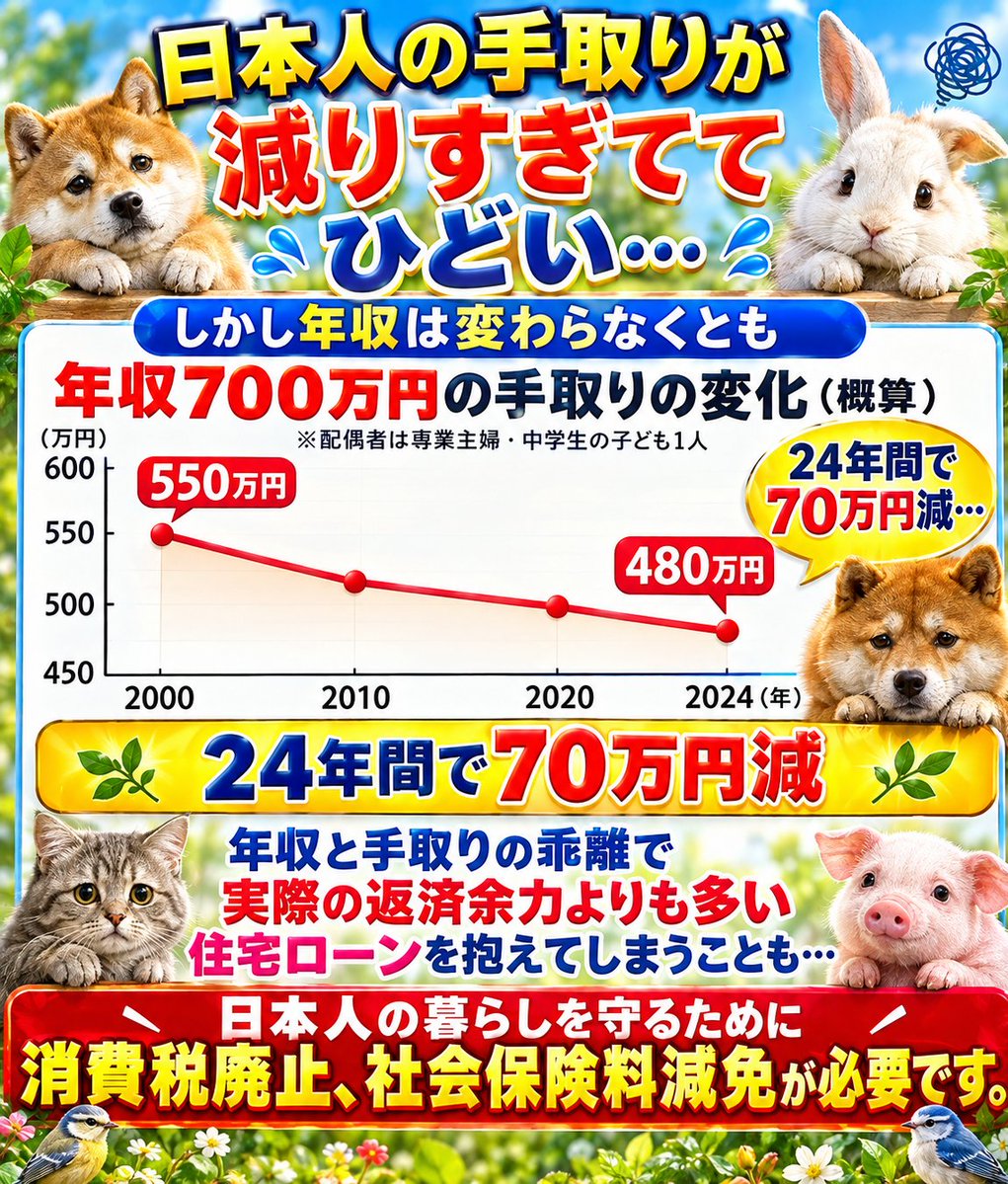 ganmo141's tweet photo. #政治 #消費税は賃上げ妨害税 #消費税は廃止一択 #高市ﾓｰﾑﾘ #税は財源ではない #一律減税 https://t.co/igjIfmvfik