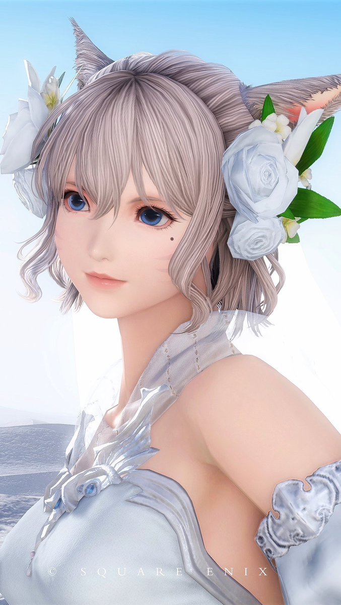 remi_nan's tweet photo. ハーフアップ可愛い🤍🕊️

#FFXIV #ミコッテ https://t.co/3acBMZKVbH