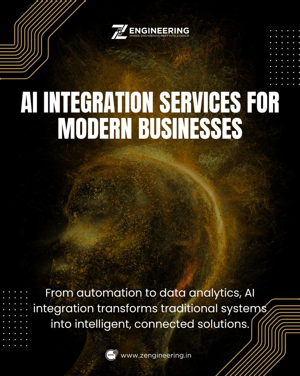 zengineering3's tweet photo. AI is transforming how businesses work automating processes, improving decisions, and connecting smarter systems. At Z Engineering, we build practical AI solutions for scalable growth.

#AI #Automation #AIIntegration #DigitalTransformation #ZEngineering https://t.co/bwB3qiBsL3