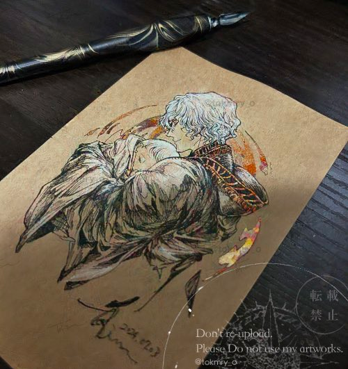 tokmry_o's tweet photo. ペン画色々 https://t.co/pGWmxrEKtO