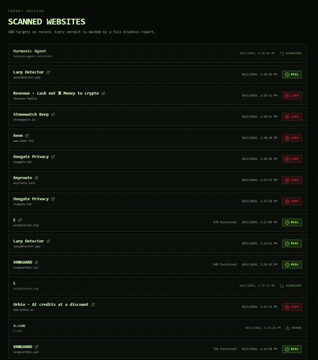LarpDetectorApp's tweet photo. Doing Gods work.

100s of scans have been made, 100s saved from Larps.

Just added our official ca to each X Larp post template.

https://t.co/9rPbiLjdSF https://t.co/ExlcB1kdzm
