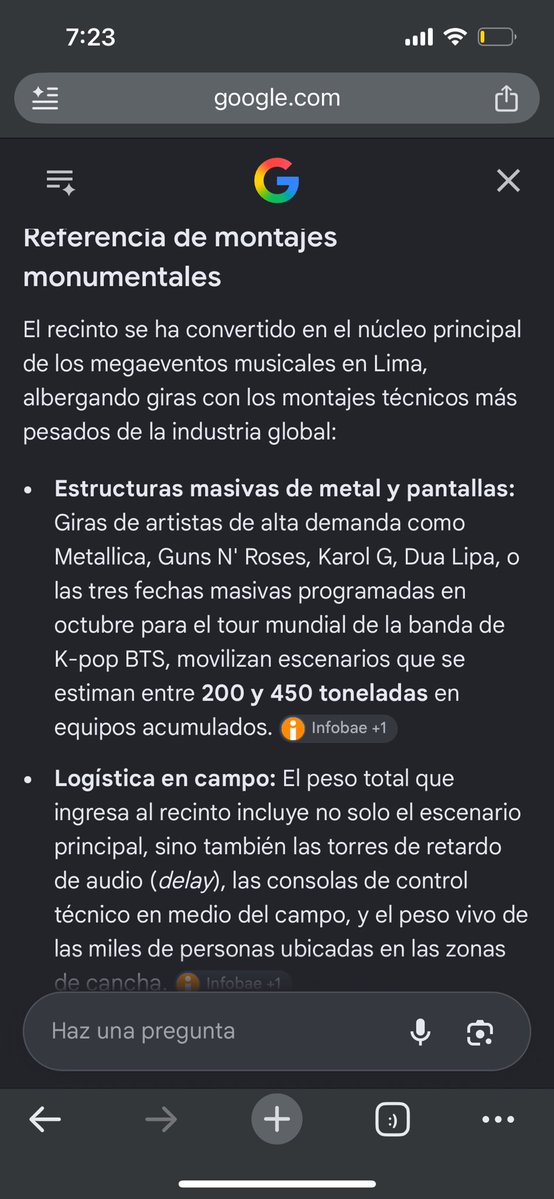 chaecat_'s tweet photo. te lo desmiento al toque por que el estadio único ya tuvo un show que el escenario pesó 180 TONELADAS solo el ensamblaje de hierro!! (sin incluir sonido,luces etc) 
brasil,perú,chile también aguantan capacidades mas grandes a 164T 
esas ganas de mentir para  quedar bien con hybe https://t.co/ZIgNeSCzpg