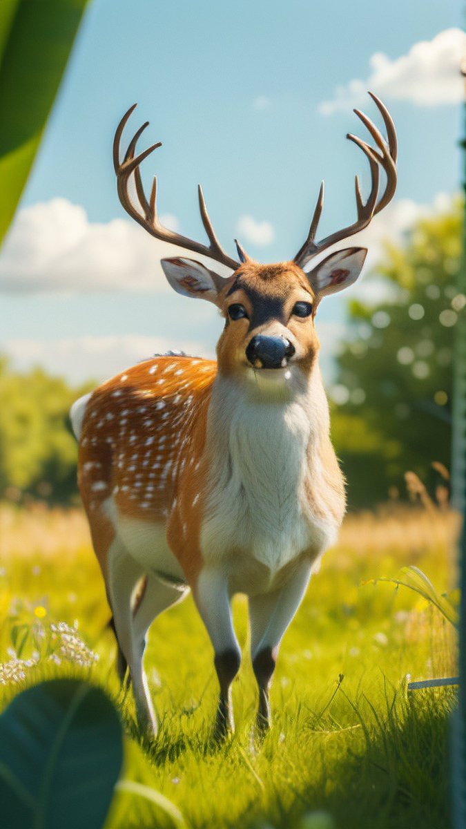 HeatherWood4yc's tweet photo. [Small village in the mist has a fuzzy deer, soft tender herbs, u0026 innocent charm—pure delight!] https://t.co/lw1E00LlLi