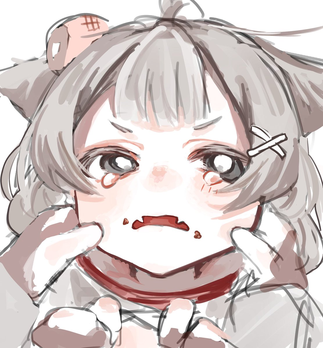 umimi_rain's tweet photo. ほっぺもちもち #OC https://t.co/DQWsu9wap3