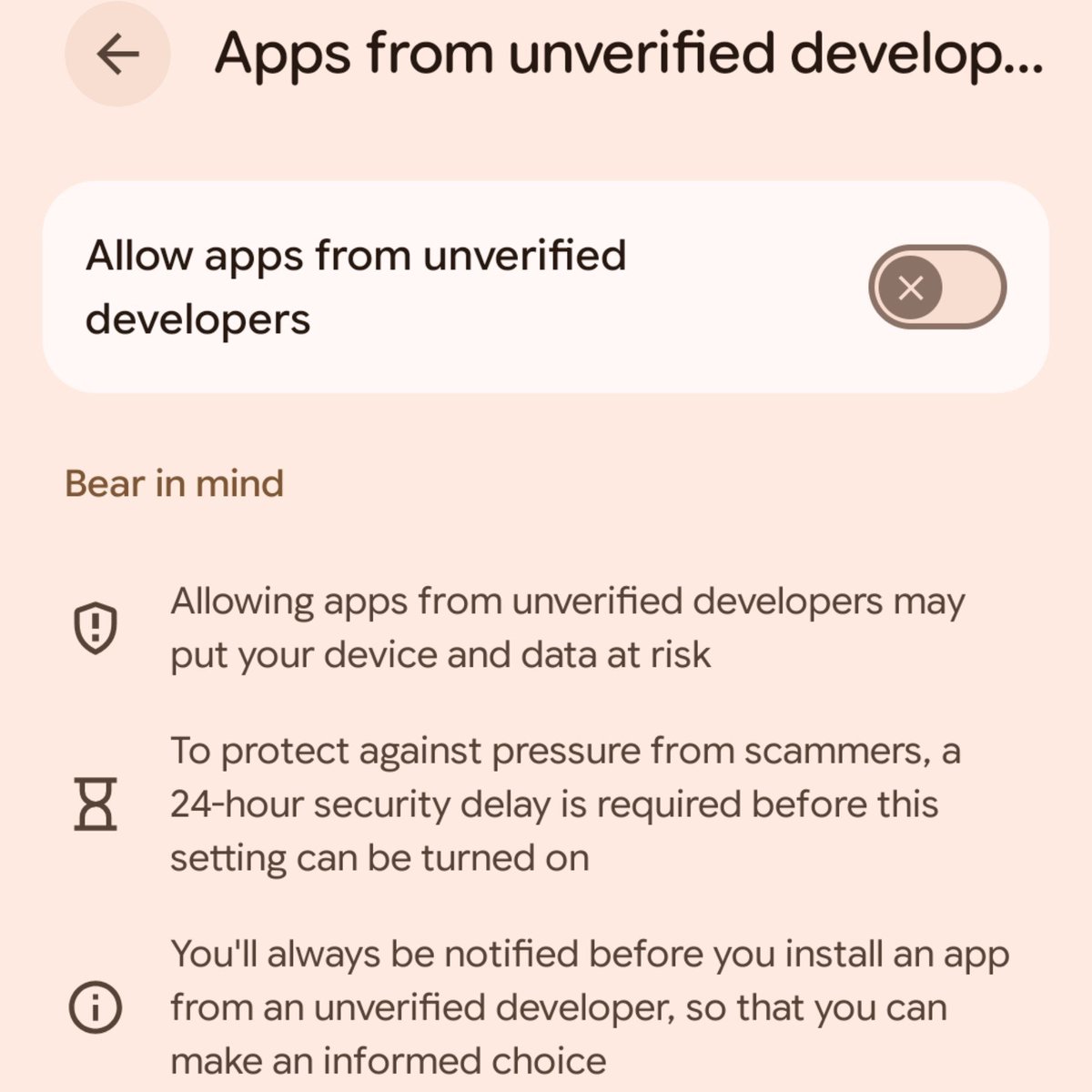 Techjunkie_Aman's tweet photo. Google just made Android sideloading a lot harder.

If you install APKs from GitHub, F-Droid or independent developers, this new 24-hour security delay matters.

Here’s what’s changing: https://t.co/0U9WxhEnTY