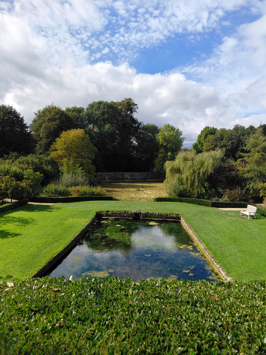 NTDyrhamPark's tweet photo. Take time to wander round the garden this autumn to take in the sights, scents and sounds of nature. 

From the toffee-like smell of the katsura tree to the gentle cascade and the cool feel of the parterre decorations, there's so much to stimulate all the senses.
#Autumn #October https://t.co/46KMAXl914