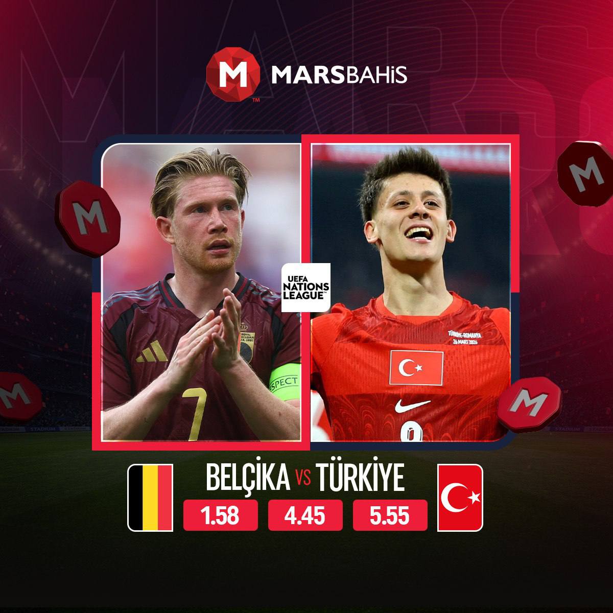 marslasana's tweet photo. 🇧🇪🔥 🇹🇷 BELÇİKA – TÜRKİYE MAÇI!

⚽️ Büyük Karşılaşma İçin Geri Sayım Başladı!

Marsbahis Demek, Banka Demek.💰

🇹🇷 Ay-Yıldızlı A Milli Takımımıza Belçika Karşısında Başarılar Diliyoruz! ❤️🤍
Haydi Türkiye! 🇹🇷🔥

Giriş: https://t.co/CoLp4ruhbz https://t.co/tHNgGwMKPR