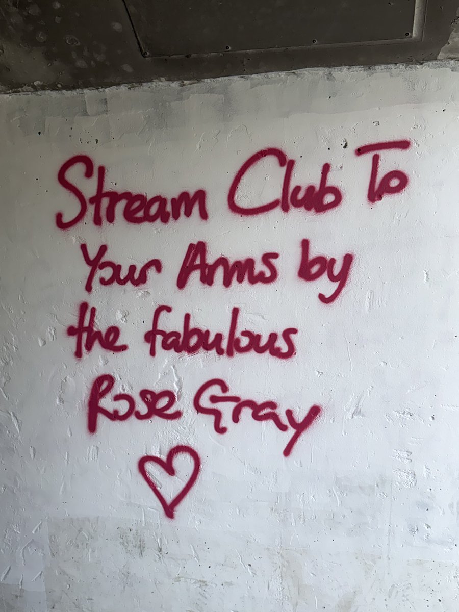 floellaumbagabe's tweet photo. Omg @rosegray_ they painted over the Blink Twice promo and they’ve been back to do another song https://t.co/x4PQZ6nxh0