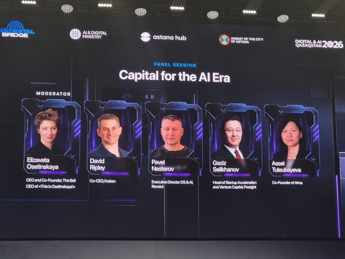 BrunaB29626's tweet photo. #aidigitalbridge in #Astana
"Remove AI from the pitch deck. Would the company still have customers? Would it still get investment? Most of what I see are wrappers on frontier models, and next month's release will close the gap they're built around." - Pavel Nesterov https://t.co/OjLb25Kd4B