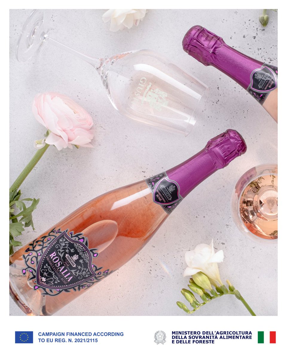 DrinksIntMag's tweet photo. The color of sunset, the elegance of 
bubbles. Rosalia Prosecco DOC Rosé #Giustiwine 
combines freshness with the delicate, 
enveloping red fruit notes of Pinot 
Noir. A glass featuring a pale pink hue, a fine 
perlage and an fresh aroma.
 
#ProseccoDOC #cheers 
#winelove https://t.co/OgHy2fh2cH