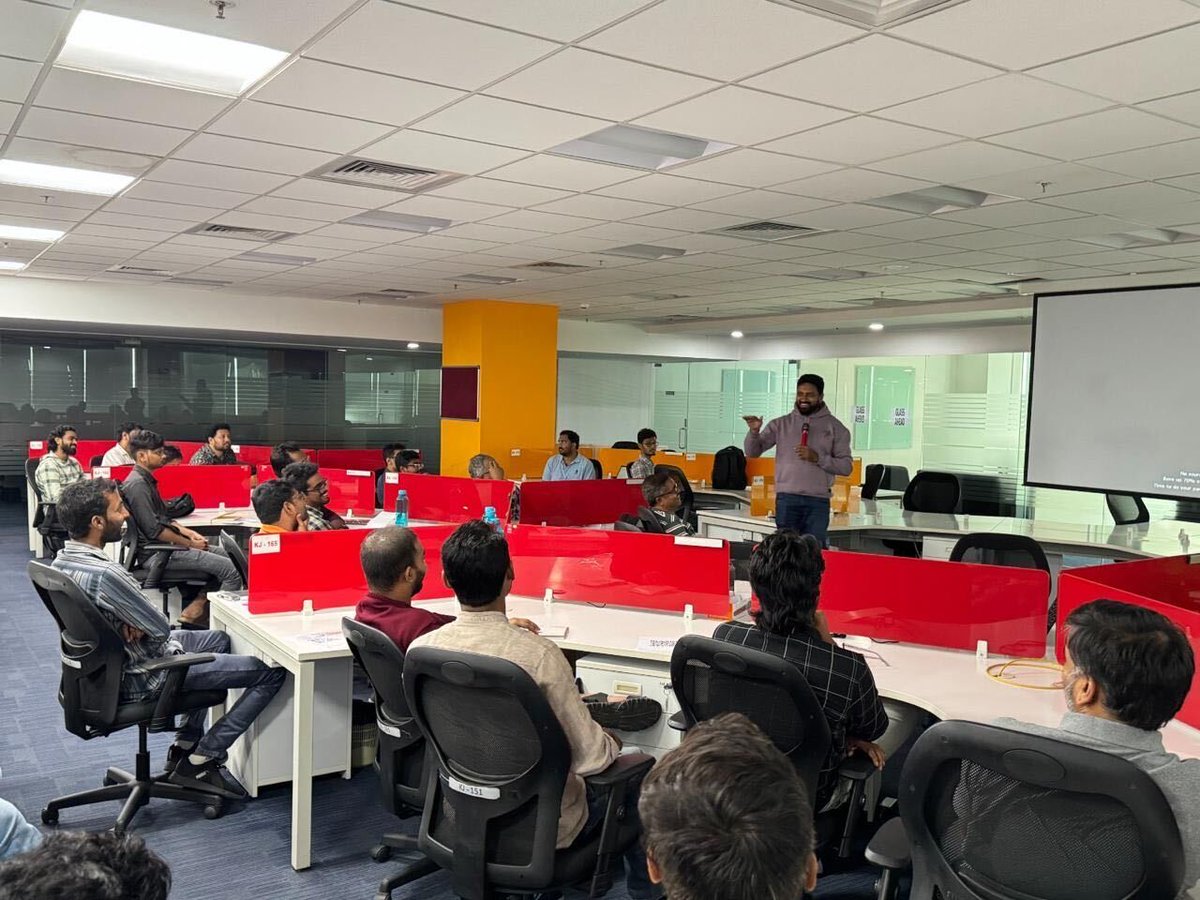 browserstack's tweet photo. Another great #QAMeetup in Hyderabad! 🚀 

A big thank you to the speakers for sharing valuable insights, a special thanks to our Chapter Leader for bringing the community together, and to @Innominds for hosting us!

Loved the conversations? Keep them going with the BrowserStack QA community on Discord: https://t.co/0NZYoJBk5z

See you at the next one! 👋