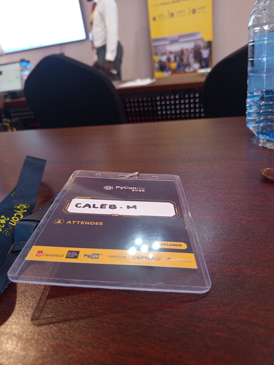 caleb_mwema's tweet photo. @PyconKenya
#PyConKe #PyConKe2026 #Python https://t.co/LUlzGJqPsU