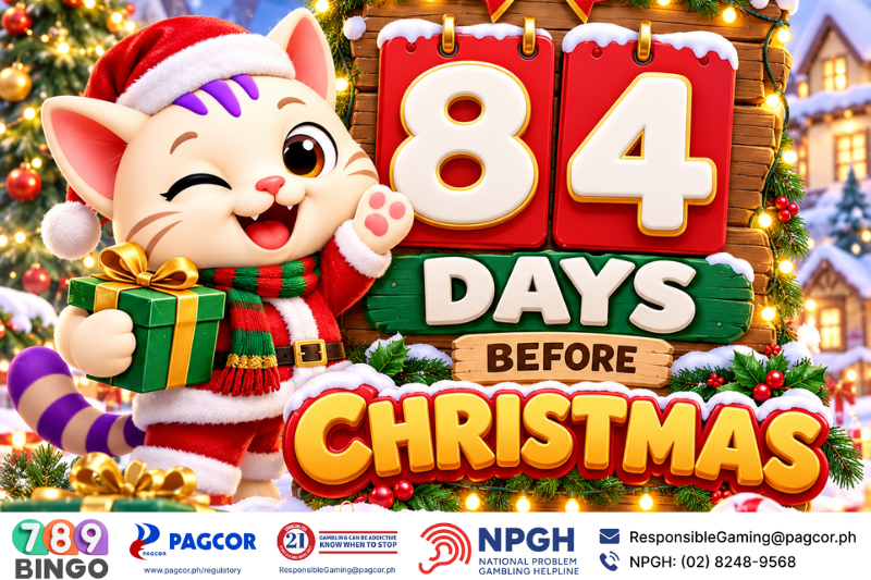 ph789bingo's tweet photo. 🎄 84 DAYS TO GO MGA KA-789!🎁✨

Christmas is getting closer! Ready na ba ang holiday vibes mo? 🎅🐱

🔞 21+ only. Play responsibly. 

#789Bingo https://t.co/5tBpwAtThB