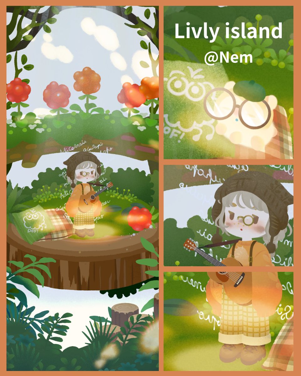 nemui_eeeee's tweet photo. 秋のおとずれ🍁🍂🍃
（タグつけ忘れ再掲）

キノコニットがかわいい…！！
レプリカ同士で交換してもらえてラッキ～

#livlyisland
#リヴリーアイランド
#リヴリーレイアウト https://t.co/XyX83rBxz5