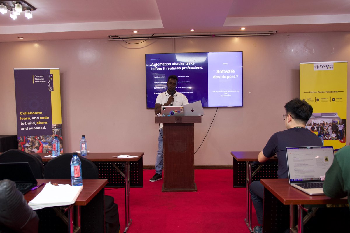PyconKenya's tweet photo. Newsflash: The Code is the Easy Part - by Mwangi Kabiru
#PyConKenya #PyConKE2026 #Python https://t.co/JdyJarZOia