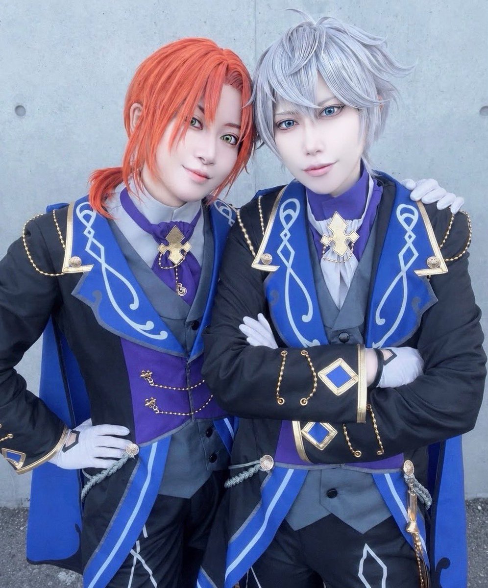 Rurea_dakara's tweet photo. 【COS】

enst!
瀬名▶︎@riha_pos 
月永▶︎るりあ

#ガタケット185 https://t.co/PUjz7sa5PL