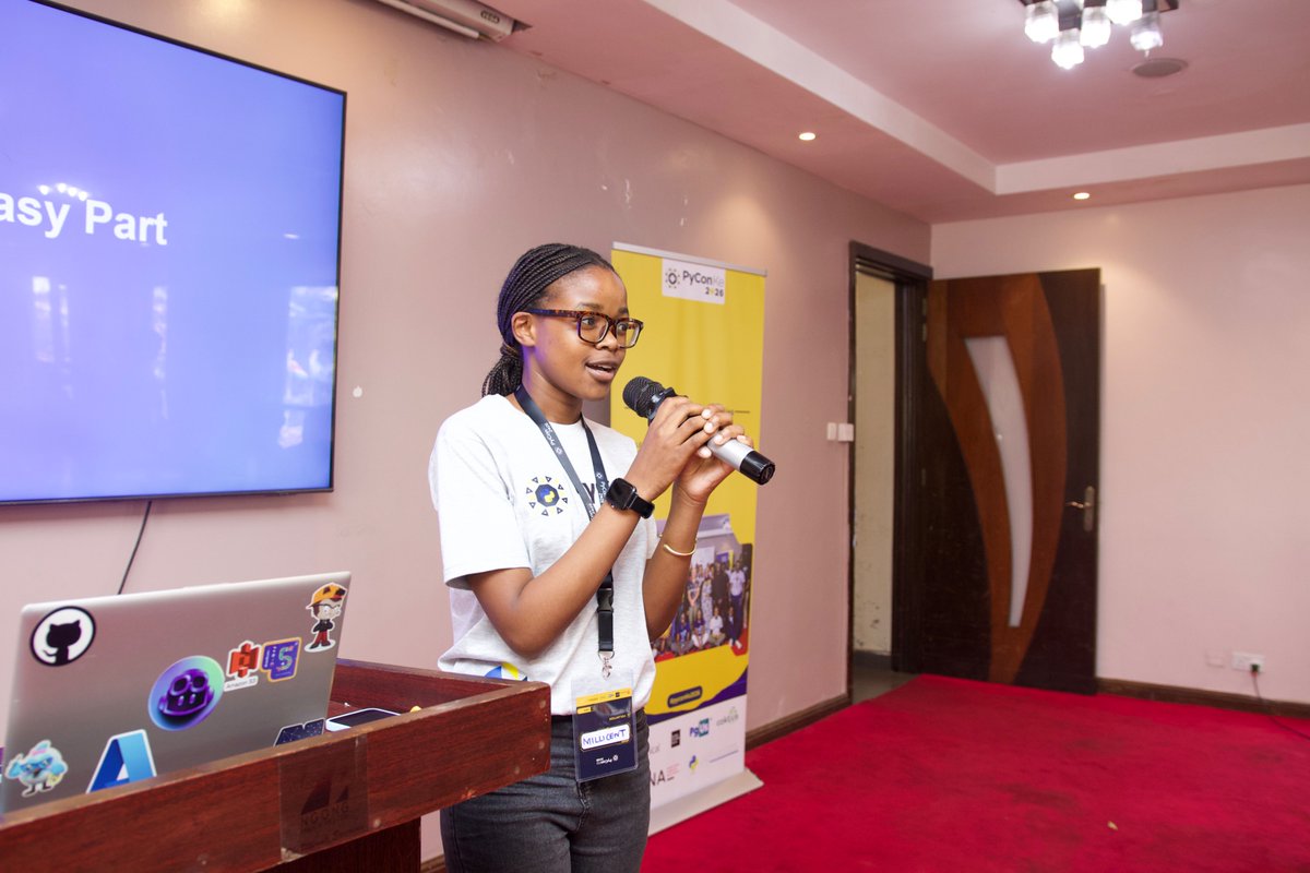 PyconKenya's tweet photo. our session chair making sure we all love python

#PyConKenya #PyConKE2026 #Python https://t.co/Z2fZOEl4VA