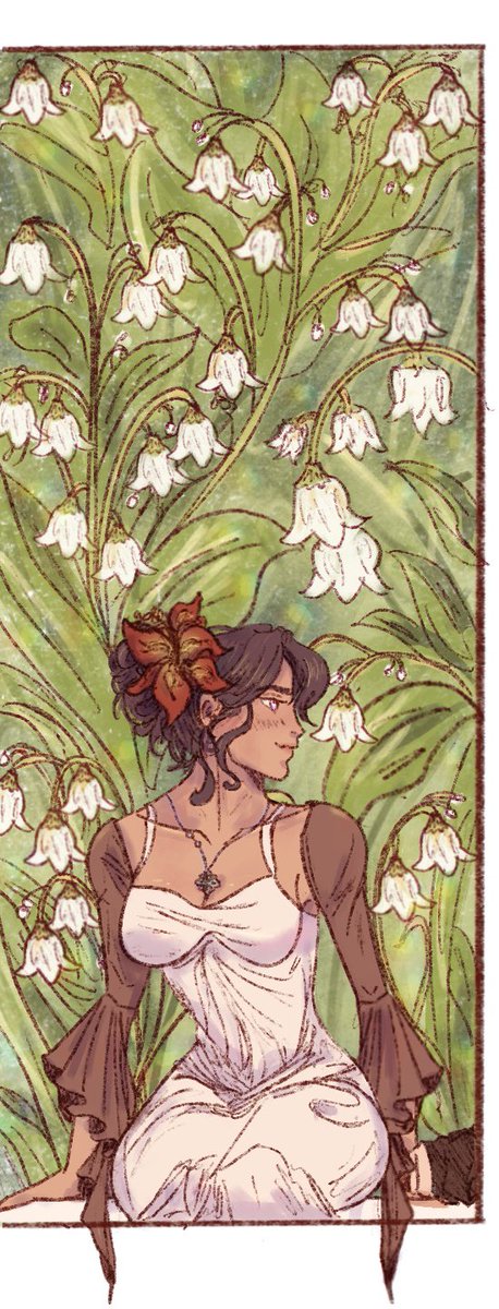 softbewitcher's tweet photo. day 1 : lily of the valley 

(he’ll defy the laws and come back to us)

#Valktober #BringValkoBack https://t.co/BxccKnj9O7