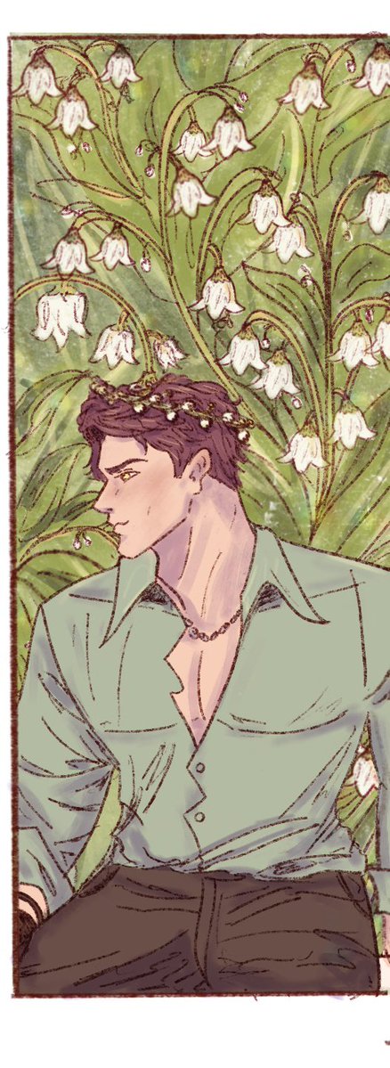 softbewitcher's tweet photo. day 1 : lily of the valley 

(he’ll defy the laws and come back to us)

#Valktober #BringValkoBack https://t.co/BxccKnj9O7
