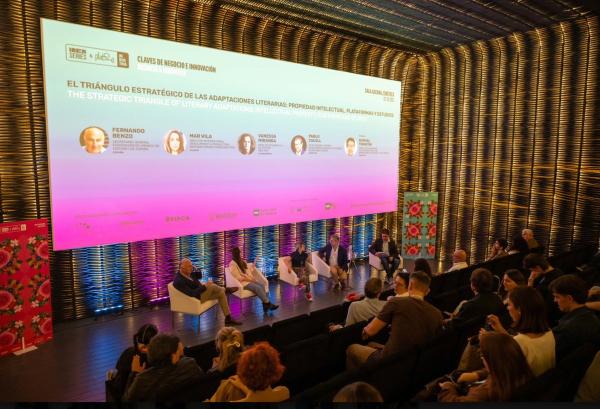 iberseries_pi's tweet photo. 📚🎬 Así ha sido “El triángulo estratégico de las adaptaciones literarias: propiedad intelectual, plataformas y estudios” en #IberseriesyPlatinoIndustria26 https://t.co/zac5Ej9kkZ