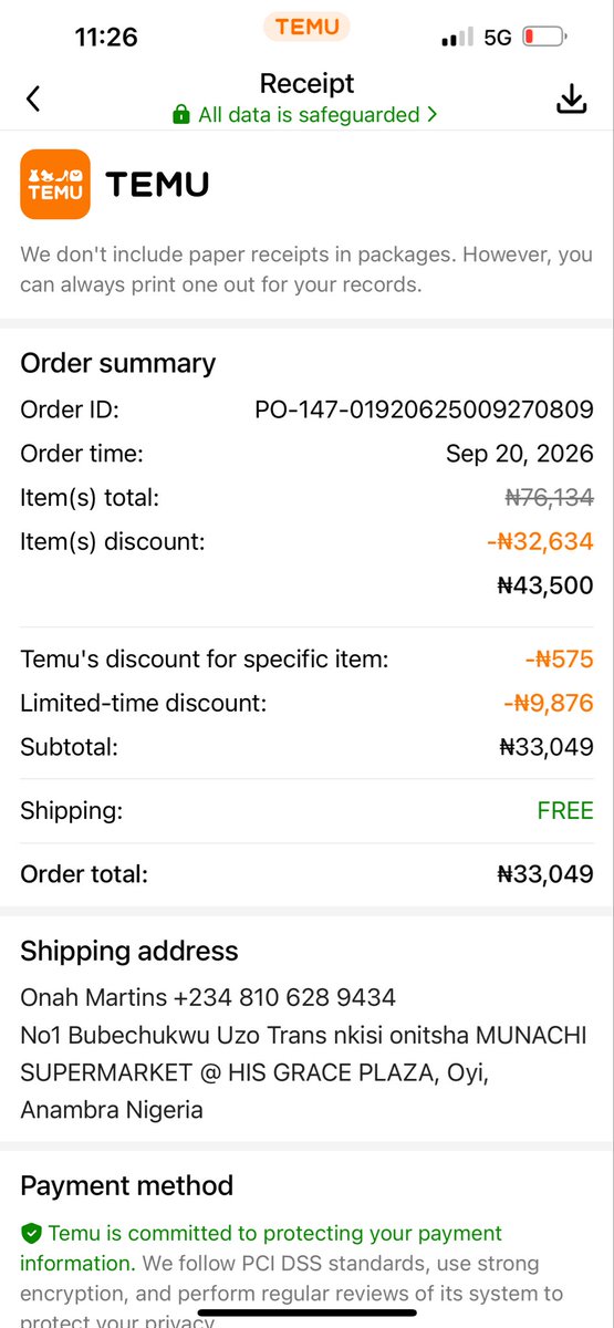 ONAHMARTINS5's tweet photo. @shoptemu Where is my item temu https://t.co/YjQBJFIncq