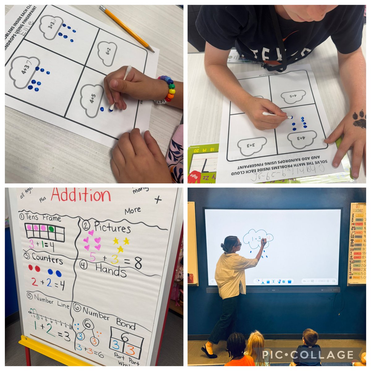 APondrom's tweet photo. A Little Rain, A Lot of Learning ☔️Our kindergarten students used paint to add raindrops to their learning! We love seeing our youngest learners get creative while making meaningful connections in the classroom! @TeamBrentfield @RISDmath @_TeacherTaylor #RisdDreamOn https://t.co/fMaGzS43ob