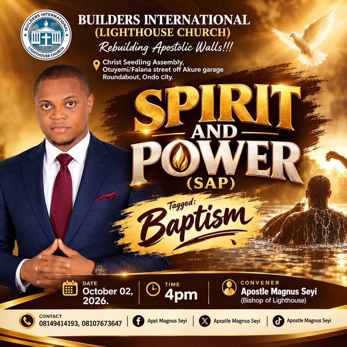 buildersintlch's tweet photo. Welcome to Baptism!
Tonight @4pm https://t.co/MKQUsYh4vC