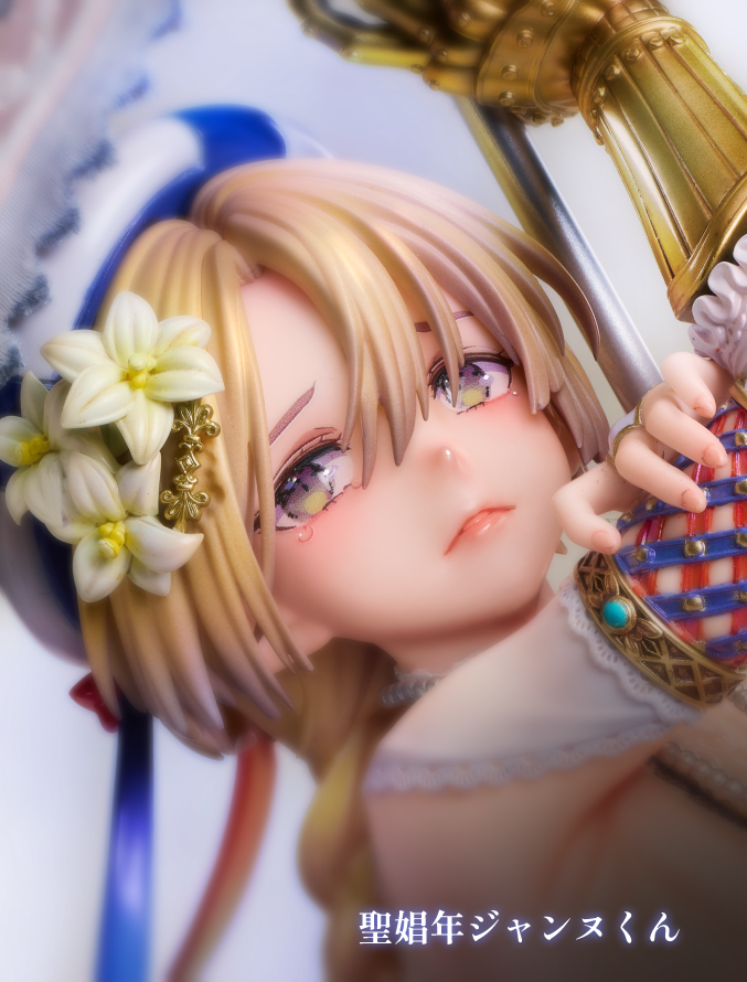 ikezakimisa's tweet photo. 〈仕様情報〉
💝フィギュア💝
1/6スケールのボリュームで繊細な造形美を余すことなく楽しめます。
顔差分や着脱もあり、鎖と旗はお好みに配置可能で遊び心が満載♪　是非貴方好みに彩ってください🍷

日本：https://t.co/3jKgUeogXw
EN：https://t.co/k3AsRrDr6R
FANZA：https://t.co/hkn5X7BYbq

ーーーーーーーーーーー
🖼プレミアムアートフレーム 🖼
ジャンヌくんにぴったりな荘厳な金の装飾額縁＋箔押し＋キラキラ黒マット紙＋金のプレートが一体となった芸術品🌟

日本：https://t.co/mIP6YBqw1l
EN：https://t.co/Up78oVDQ3r
FANZA：https://t.co/4dCzrTd9PQ