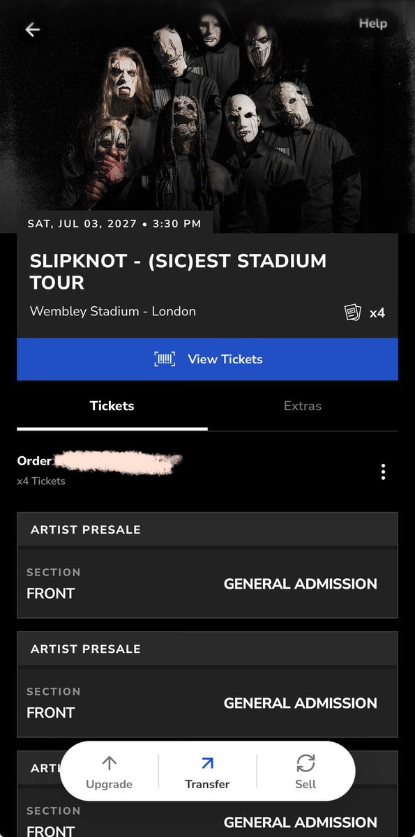 SmithJohnsk3's tweet photo. I HAVE SLIPKNOT TICKETS FOR LONDON
 
selling x4 extra Slipknot tickets at Wembley Stadium London
Can be sold individually, reply or dm if interested 

wtb iso wts slipknot tickets wembley stadium london https://t.co/NEvg9jbERP