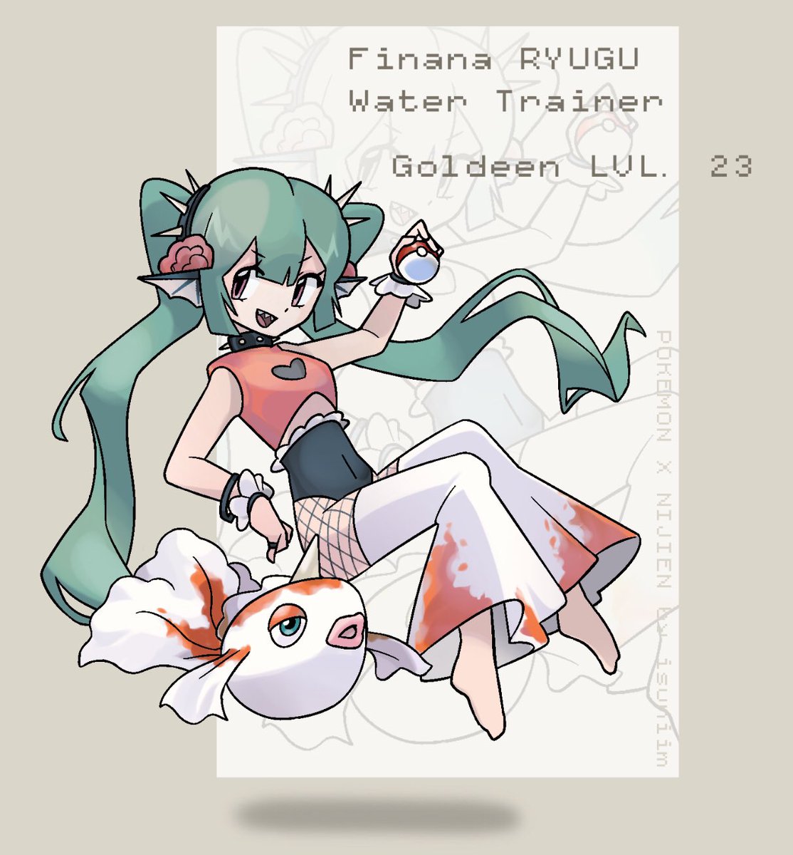 isuniim's tweet photo. POKEMON X NIJIEN 2/28
with 🐠 and Goldeen

#Finanart https://t.co/2gpOh51Wh7