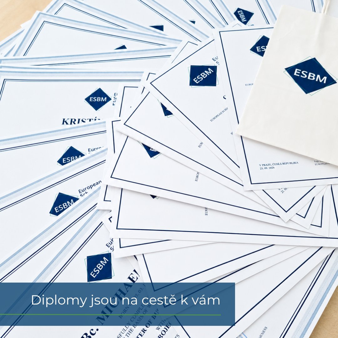 ESBM_MBA's tweet photo. 🎓 Už brzy budou diplomy a certifikáty v rukou našich absolventů.
Za nimi jsou měsíce studia, práce a odhodlání. Teď přichází chvíle, kdy se jejich úsilí promění i v titul.
Gratulujeme všem absolventům MBA a dalších programů.
#ESBM #MBA #MSc #BBA #DBA #LLM #Absolventi https://t.co/ZDXZO68lux