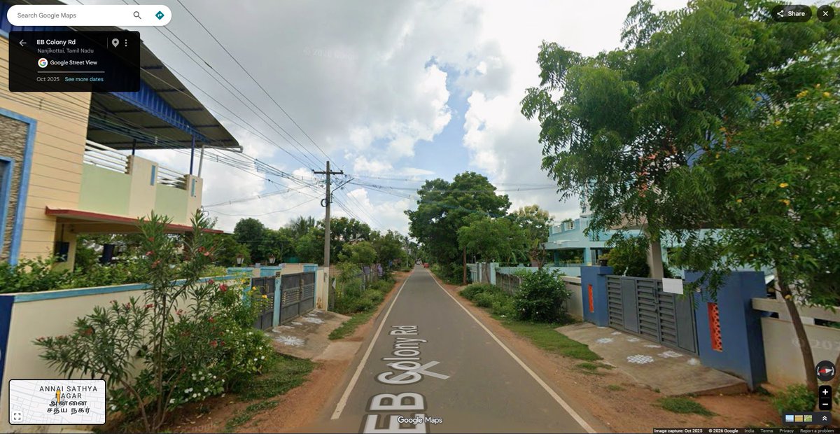 seenu80854822's tweet photo. @ManikPrabh5134 im not even exaggerating u can see urself the clean roads greenary houses give a different peaceful vibe compared to ur places... https://t.co/p4BIpY6jhp