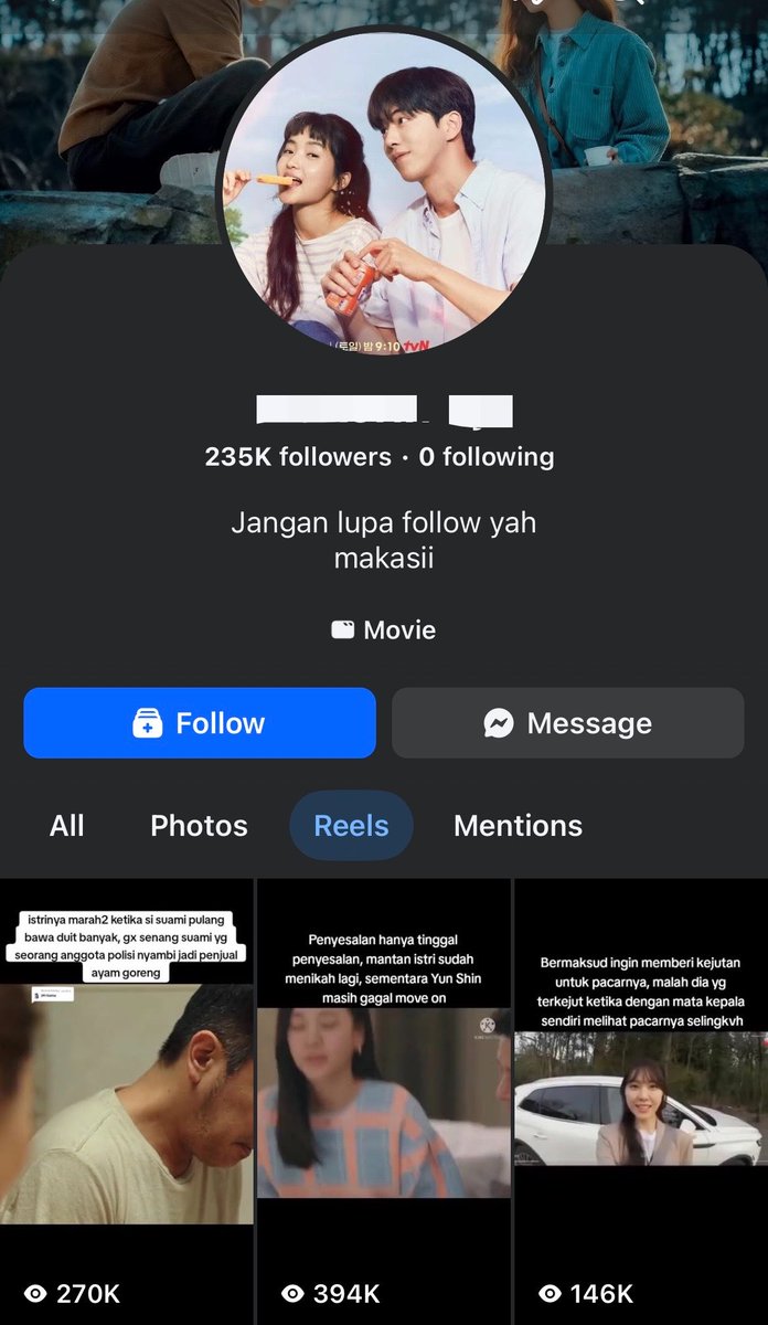 cursedkidd's tweet photo. jgnn remehin facebook jirr,ada akun potongan film 1 drakor jd bnyak part..1 part yg nnton ratusan rb,modal motong2 film doang 235k follower monetnya gede kayanya wkwk,saatna km full main smua sosmed lupakan dunia nyata lgian km gkpunya tmen jg di dunia nyata https://t.co/VYqSs62lcY