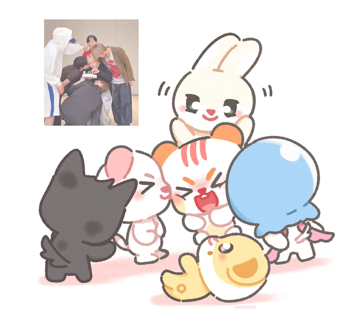 fleurensh's tweet photo. 🐹🎂 https://t.co/osCJFOu8Bo