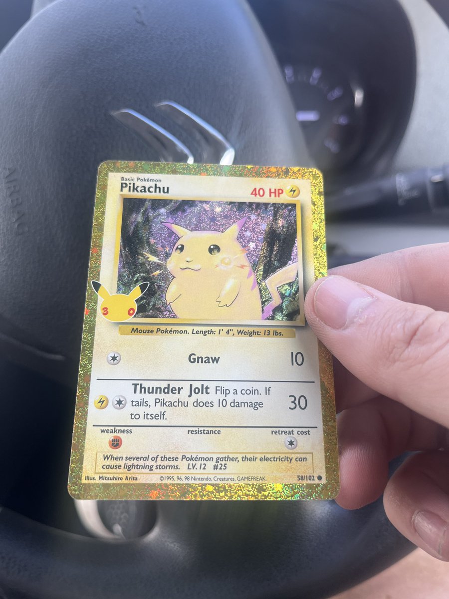 Rakermoon's tweet photo. Gm just pulling gold border clasic pikachu in one tin.

Let’s how we do things got it on video aswell .

Busy day working 
Busy networking 

Never a dull day on here https://t.co/tWHRO0BLoO