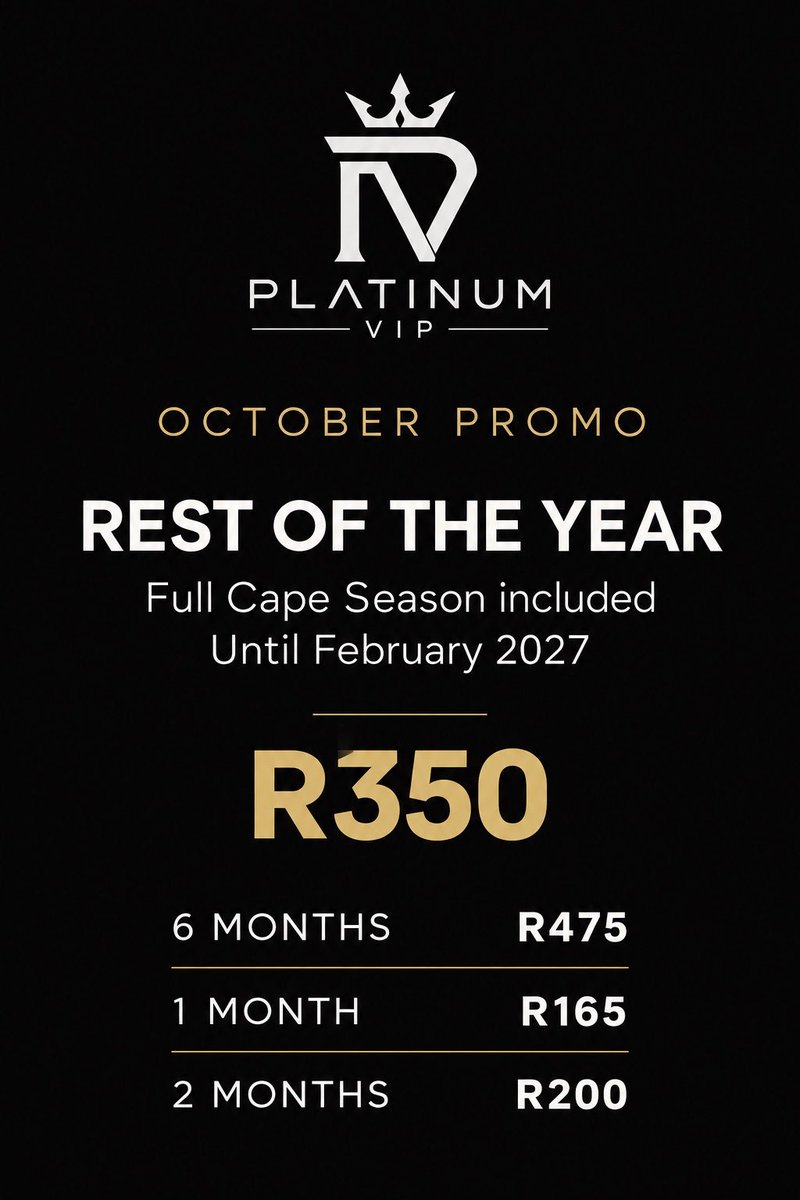 AashishRamnunan's tweet photo. October Promos are now live ☑️

WhatsApp us on 078 430 5316

Gain access to our exclusive Members Hub.

https://t.co/DKdFtxAcUL https://t.co/do1ybP7ikt