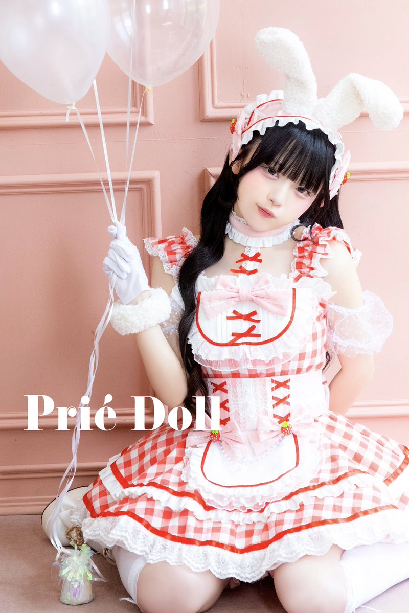 Priedoll's tweet photo. Plié Doll 新作Collection🎀

新作「ストロベリーギンガムバニー」🍓🐰

Pretty Chuu
♡ 望月ももちゃん
が可愛く着こなしてくれました♡

いちご×ギンガムの甘かわバニー🍓✨
ぜひチェックしてください🪄

#PrieDoll #PrettyChuu #望月もも https://t.co/WuBRuWu0k6