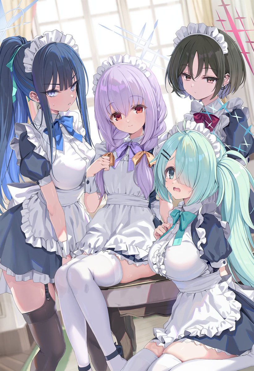 sarah_ai_illu's tweet photo. メイドなアリウススクワッド https://t.co/YyAEfp2RaK