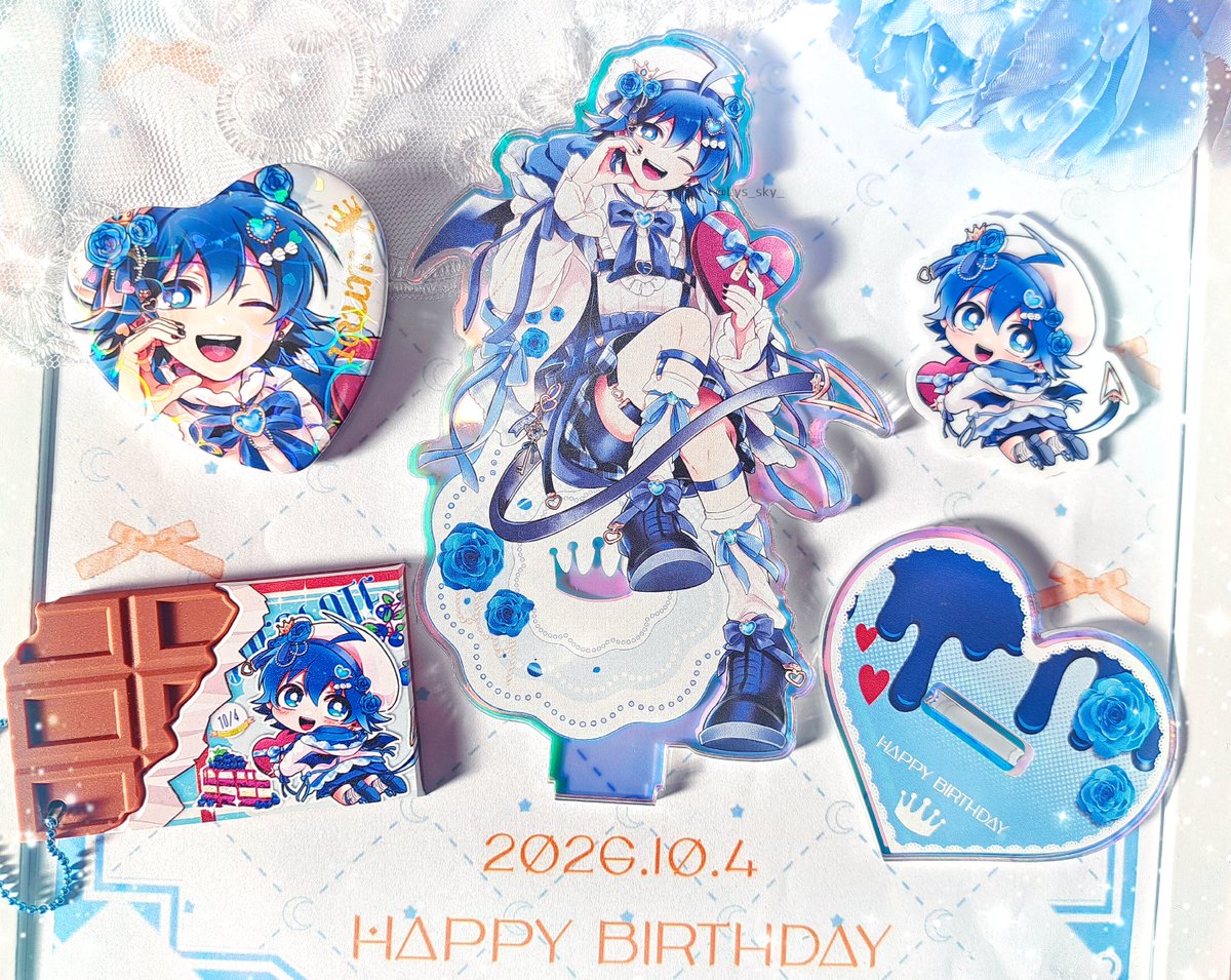lys_sky_'s tweet photo. 並べると大変可愛くて満足……🩵💙🩵 https://t.co/US3lePxEfO