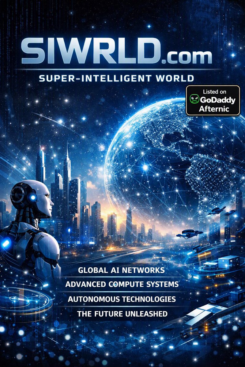 PatternRouaj's tweet photo. #SuperIntelligentFactories #DataCenters #AIInfrastructure #Compute #AIPowered #AutonomousSystems #TechRevolution #IndustrialRevolution #FutureTech #AI #Biotech #CloudComputing #EdgeComputing #DigitalTransformation #GoDaddy #Afternic #PremiumDomains #TechInnovation #NextEra https://t.co/EYlhdF1qt8