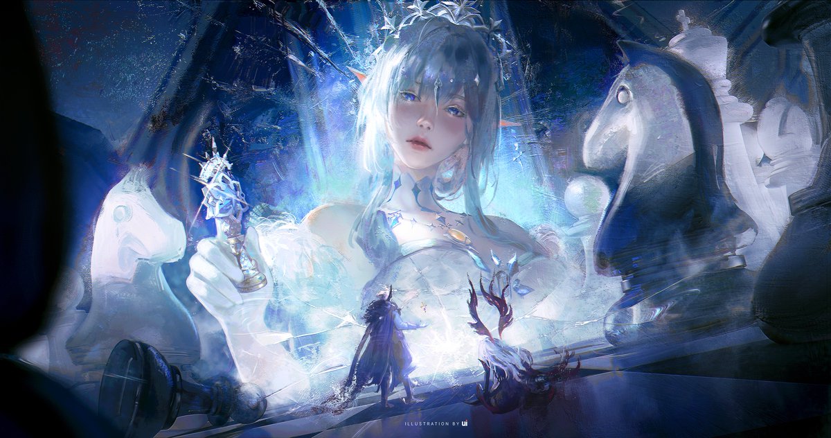 Ui_Uiiiiiiiii's tweet photo. Anastasya Feodorovna Snezhnaya
"Love &amp; Death"

#GenshinImpact #Tsaritsa #原神 https://t.co/QZhu94nYdr