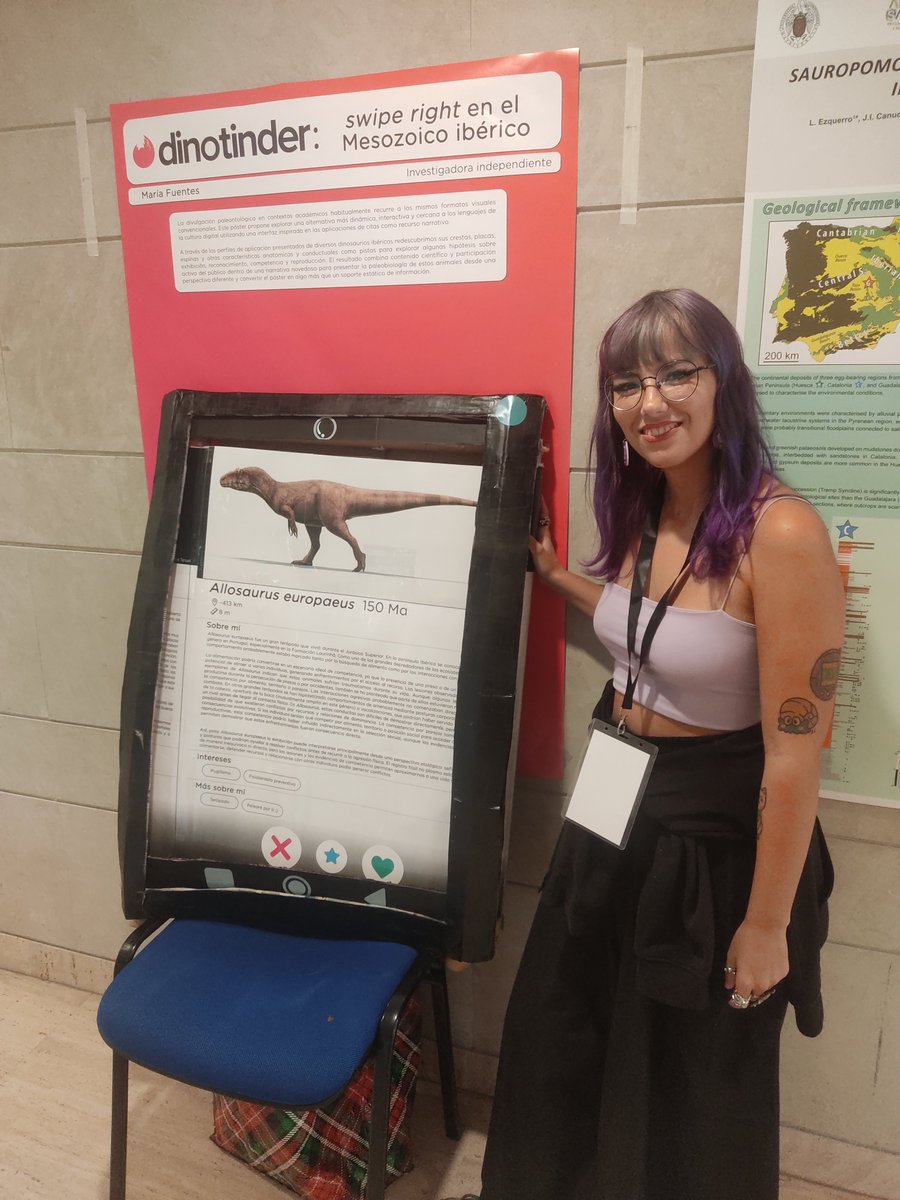 paleo_mery's tweet photo. Este año a las Jornadas de la @Sepaleontologia he traído un póster interactivo, esta tarde aún estáis a tiempo de pasaros durante el coffee-break en la planta 1! https://t.co/4ytWoQqDpz
