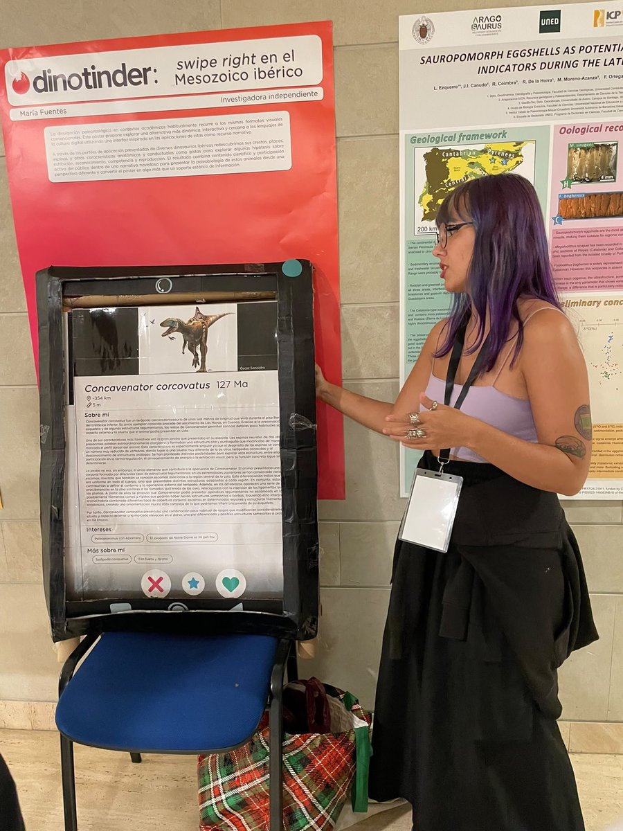 paleo_mery's tweet photo. Este año a las Jornadas de la @Sepaleontologia he traído un póster interactivo, esta tarde aún estáis a tiempo de pasaros durante el coffee-break en la planta 1! https://t.co/4ytWoQqDpz