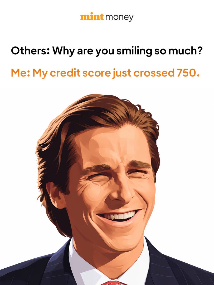MintMoneyIndia's tweet photo. Some achievements deserve a little extra smile.

#CreditScore #CIBILScore #MintMoney https://t.co/BQT0qMZi2C