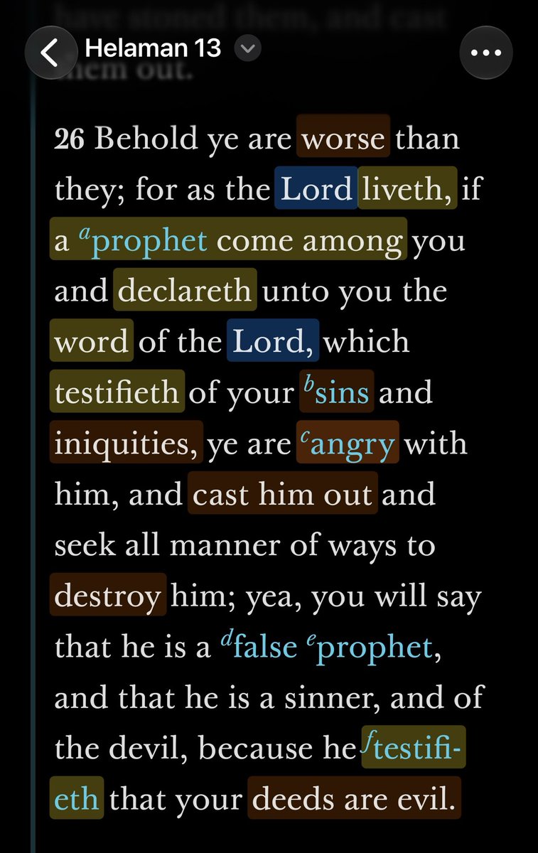 fillngravesFL's tweet photo. Book of Mormon reading this morning…

Helaman 13:19-24, 26 &amp; 39

Samuel the Lamanite continues to preach:
“O ye people of the land, that ye would hear my words! And I pray that the anger of the Lord be turned away from you, and that ye would repent and be saved.”

#BookofMormon https://t.co/cCKt1grWX9