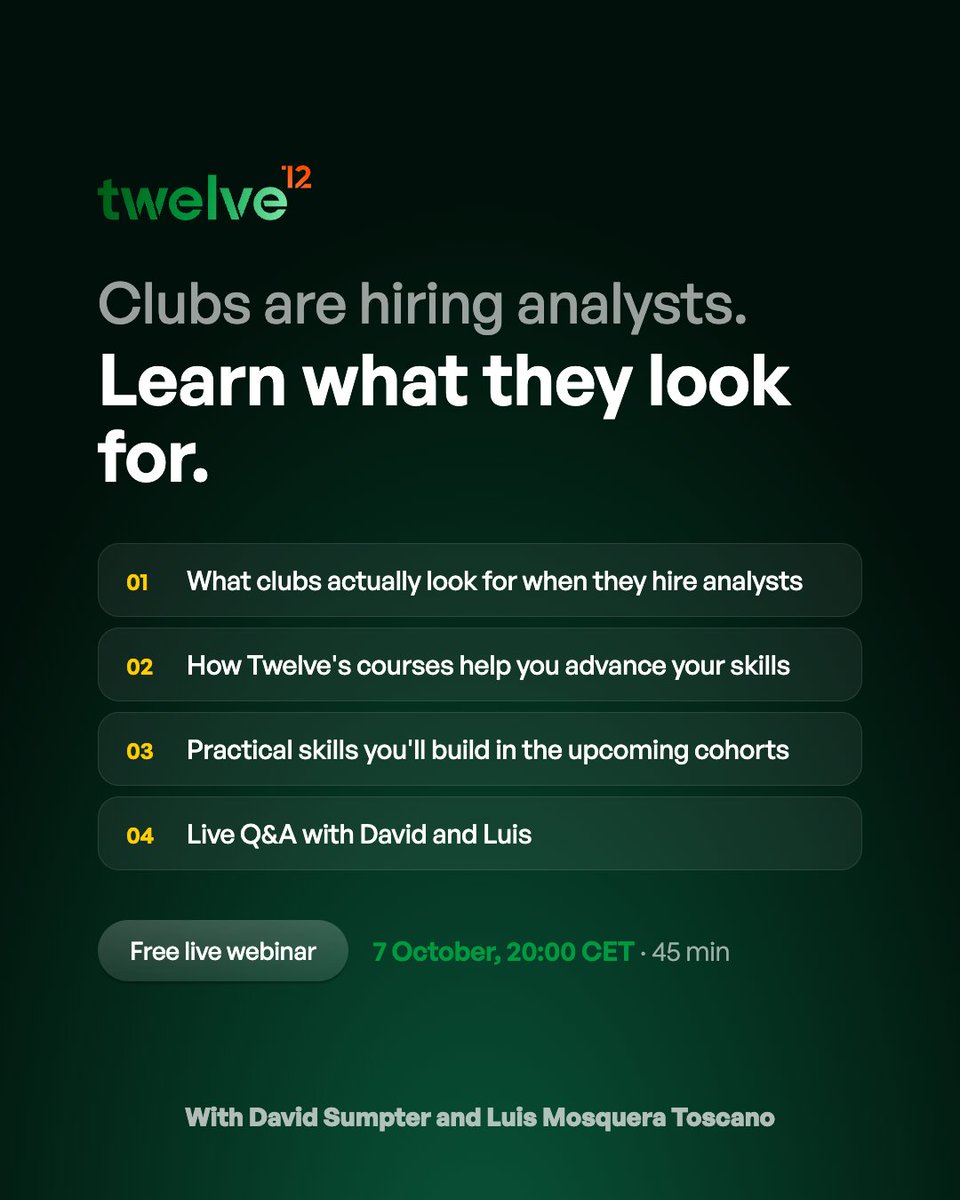 Soccermatics's tweet photo. Football analytics still begins with getting a file into the right shape.

Football Python 360 starts 12 October — for coaches, scouts, analysts and journalists rather than programmers.

Free webinar Wednesday on how it all fits together.

https://t.co/EJExhQzq2h https://t.co/CJC2Vrf4D5