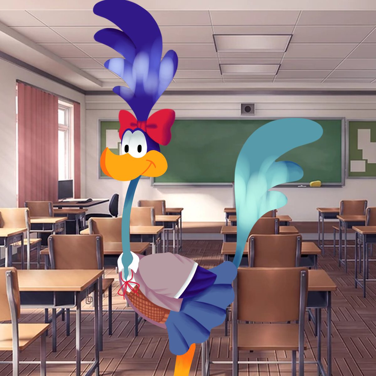 ge56816's tweet photo. He looks so adorable with his bow tie aaaaa-

#looneytunesㅤㅤ
#roadrunner https://t.co/ytZkl6VVfw